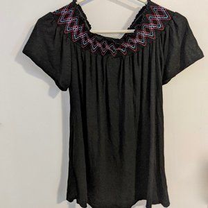 Pea in the Pod Off-The-Shoulder Short-Sleeve Shirt